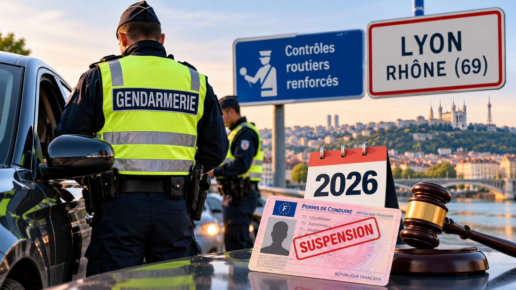 Contrôles routiers renforcés dans le Rhône (69) : quelle est la législation 2026 sur la suspension de permis ?